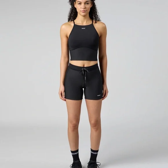 Bandit 5" cadence Women's black Compression running Shorts - Picture 5 of 10